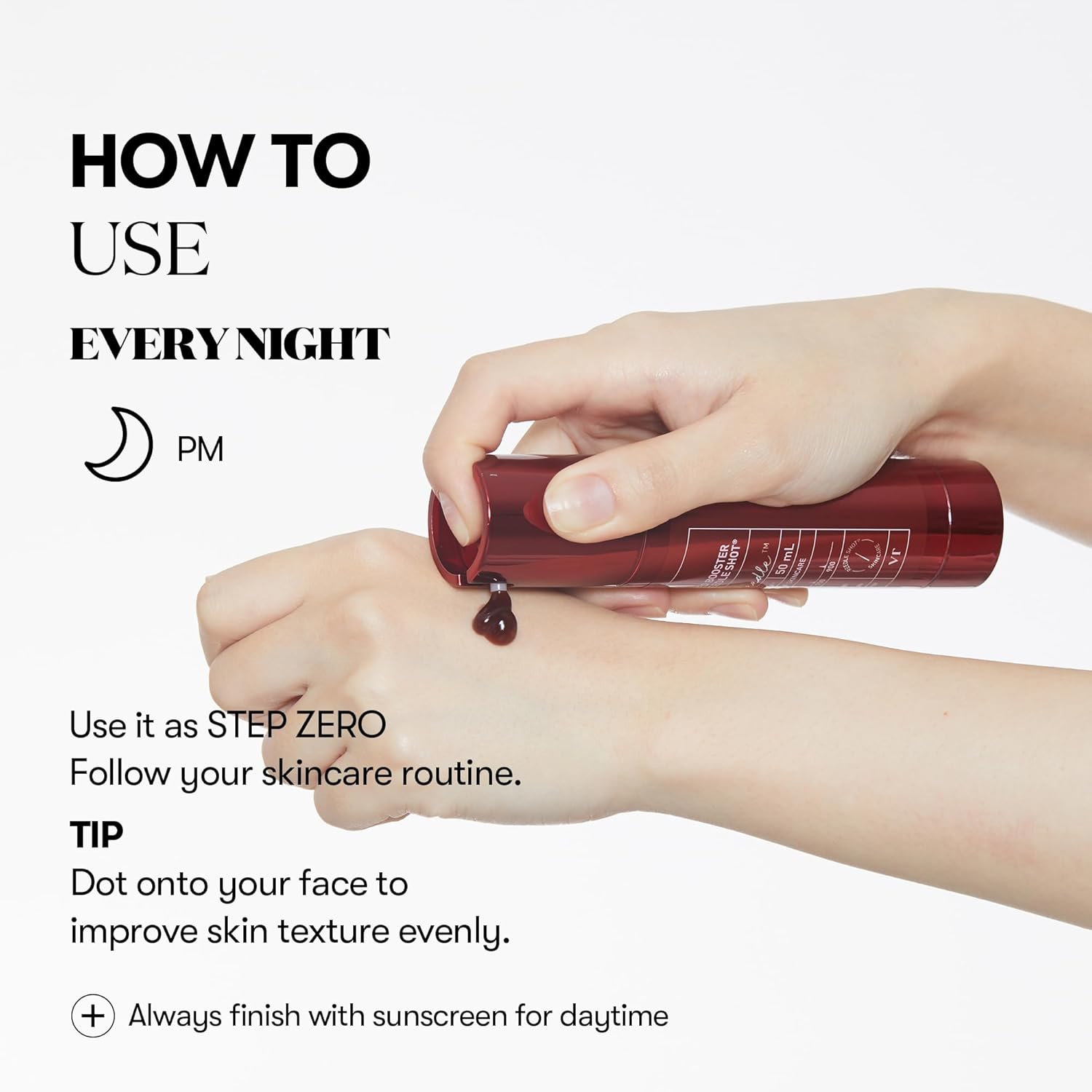 VT COSMETICS Red Booster Reedle Shot 100, Microneedling Serum with Dragon’s Blood, Exosome, Soothing Relief Serum for Irritated, and Sun-Stressed Skin, Scalp Care, Korean Skincare 1.69 fl oz (50ml)